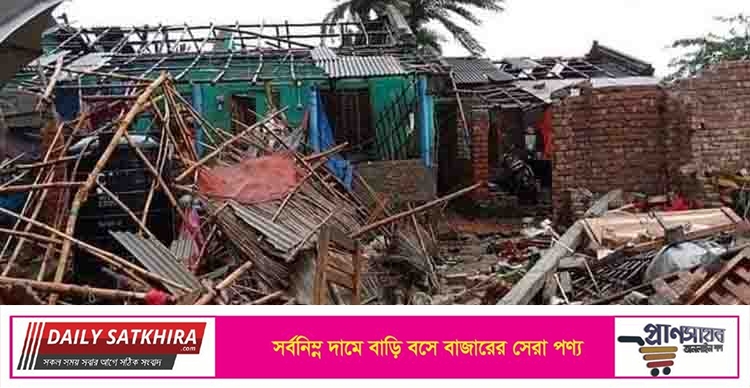 কালিগঞ্জে ৫ মিনিটের টর্নেডোয় ঘরবাড়ি লণ্ডভণ্ড, ব্যাপক ক্ষয়ক্ষতি