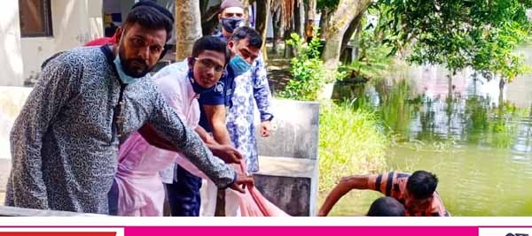 জেনুইন গ্লোবাল বাংলাদেশ’র পক্ষে সাতক্ষীরা পুলিশ লাইন পুকুরে মৎস্য পোনা অবমুক্ত