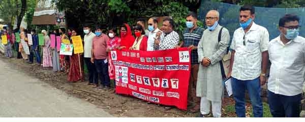 কালিগঞ্জে বাল্য বিবাহ প্রতিরোধে মানববন্ধন