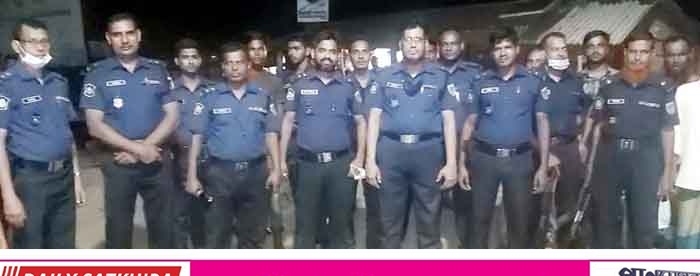 দুর্গাপূজা উপলক্ষে শ্যামনগর থানা পুলিশের বিশেষ অভিযান