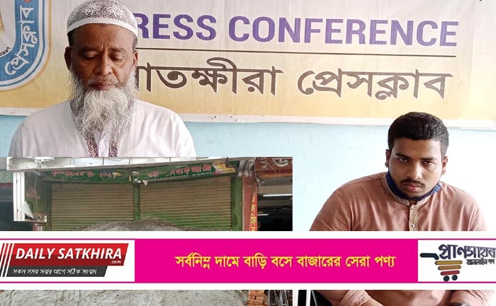 সাতক্ষীরায় সার্টারের সামনে বালু ফেলে দোকান বন্ধের অভিযোগ