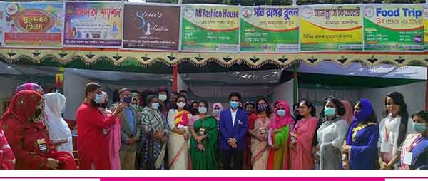 সাতক্ষীরা শিল্পকলা একাডেমী চত্বরে দুই দিন ব্যাপী ক্ষুদ্র উদ্যোক্তা মেলা হৈমন্তী হাট বসেছে