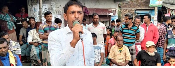 আশাশুনির খাজরায় চেয়ারম্যান প্রার্থীর পথসভা