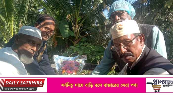 বিজয়ের মাসে কলারোয়ায় বীর মুক্তিযোদ্ধা মোসলেম’র কবর পুস্পমাল্য অর্পণ