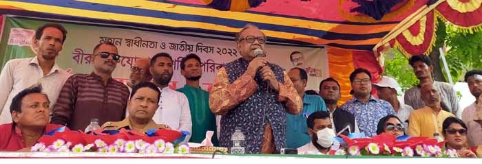 বঙ্গবন্ধুর ডাকে সাড়া দিয়ে দেশ স্বাধীন করেছিলেন একই ভাবে শেখ হাসিনার ডাকে উন্নত দেশ গড়তে হবে… ডাঃ রুহুল হক এমপি