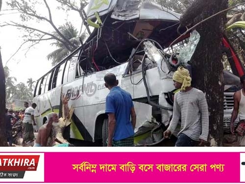 সাতক্ষীরায় পরিবহন -ইঞ্জিনভ্যান মুখোমুখি সংঘর্ষে নিহত ০১: আহত-৭