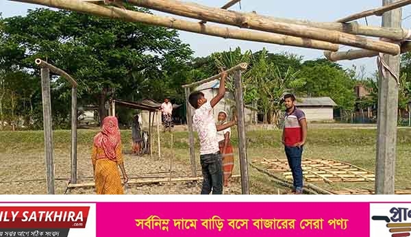 শ্যামনগরে আদালতের আদেশ অমান্য করে ভূমিদস্যুদের কাজ অব্যাহত রাখার অভিযোগ ‌