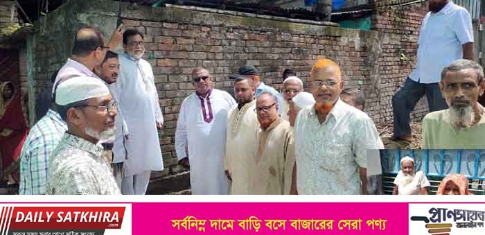 সাতক্ষীরার মাধুবাগে গৃহহীন অসহায় বৃদ্ধ দম্পত্তি পাচ্ছে নতুন ঘর