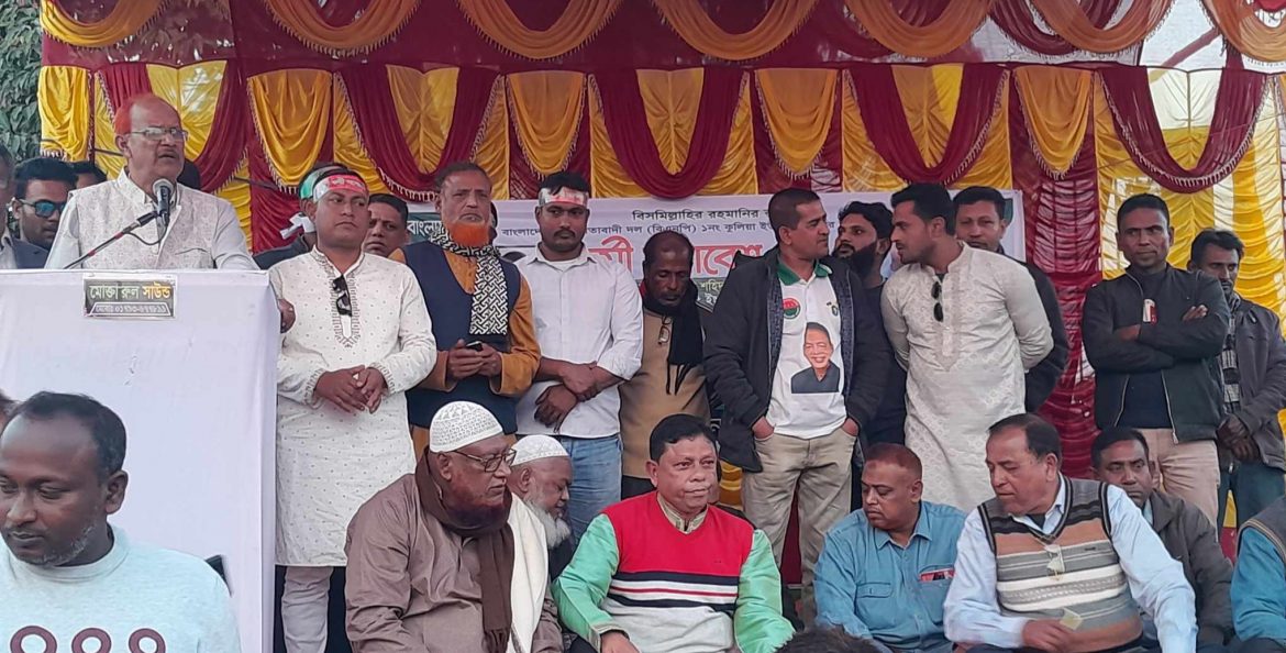 দেবহাটার কুলিয়ায় বিএনপির আয়োজনে কর্মী সমাবেশ