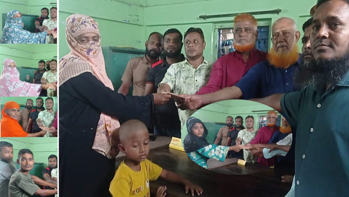 সাতক্ষীরা জেলা বাস শ্রমিক ইউনিয়নের মৃত সদস্যদের মাঝে অর্থ সহায়তা