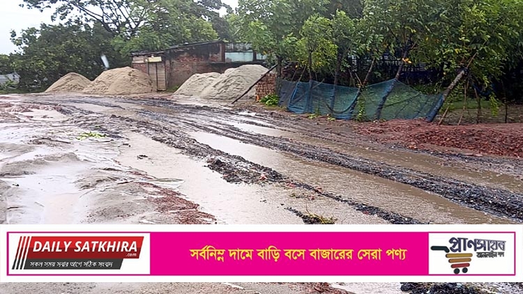 জনভোগান্তি চরমে খুলনা-পাইকগাছা সড়কের তালা উপ-শহরের বেহাল দশা