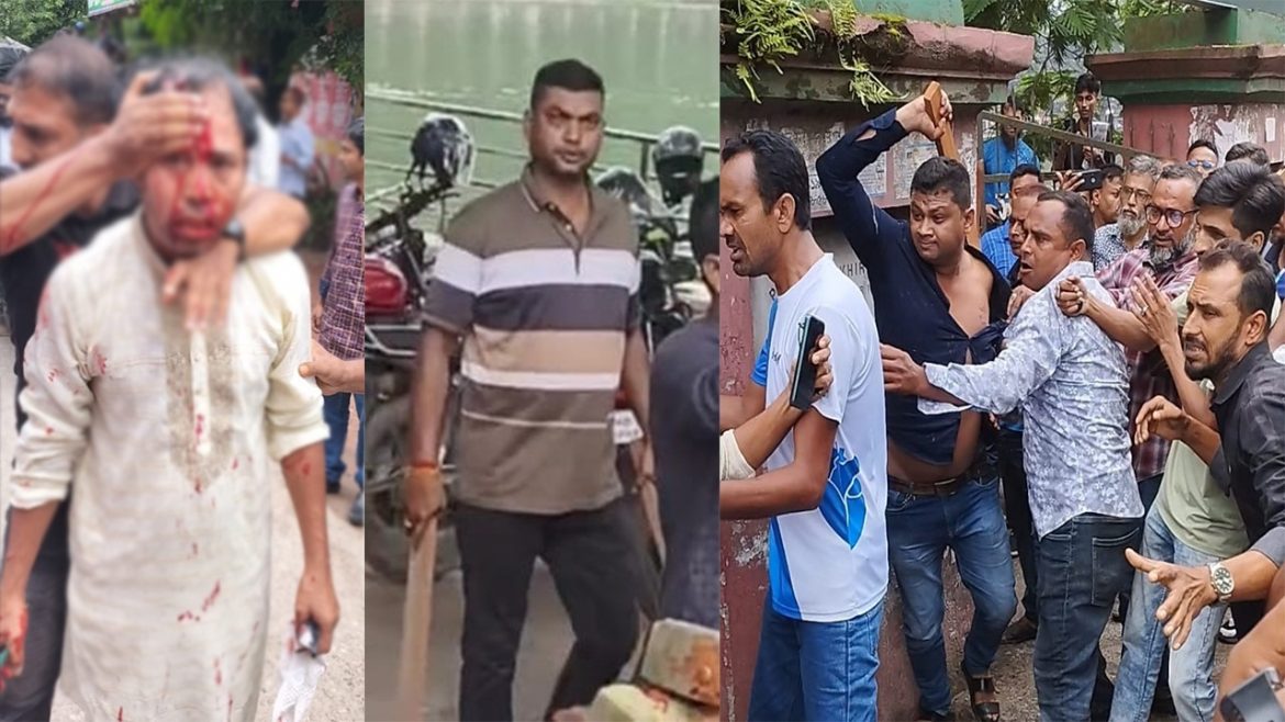 সাংবাদিকদের ওপর সন্ত্রাসী হামলার ছয় দিন, থানার সামনেই প্রকাশ্যে ঘুরছেন আসামিরা