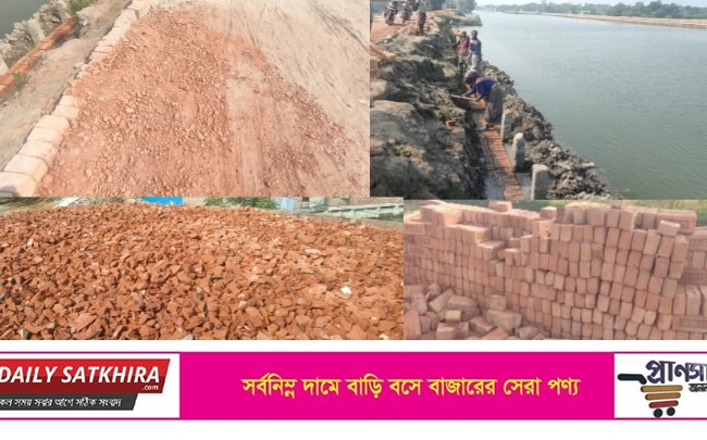 আশাশুনির আনুলিয়া ও কাপসন্ডায় সড়ক নির্মান কাজে দুর্নীতির অভিযোগ