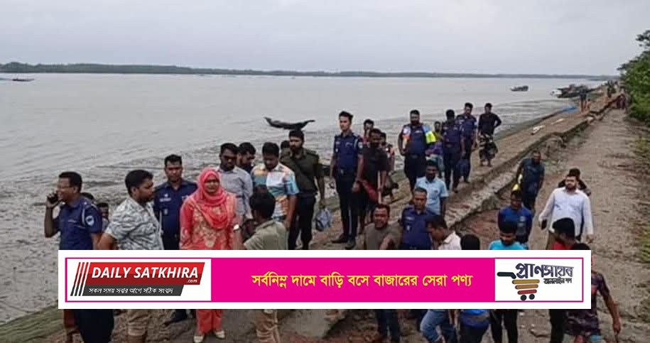 গাবুরায় ভেড়িবাঁধের ওপর অবৈধ ভাবে বসানো নাইনটি পাইপ অপসারণ