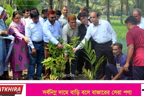 সাতক্ষীরা সরকারি কলেজে মিয়াওয়াকি বনায়নের উদ্বোধন