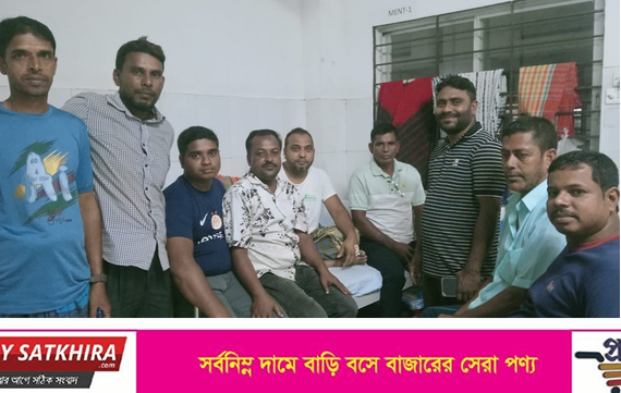 অসুস্থ ওয়ার্ড বিএনপি সভাপতি আমিরুল ইসলামকে হাসপাতালে দেখতে গেলেন জেলা কৃষক দল নেতা রবি